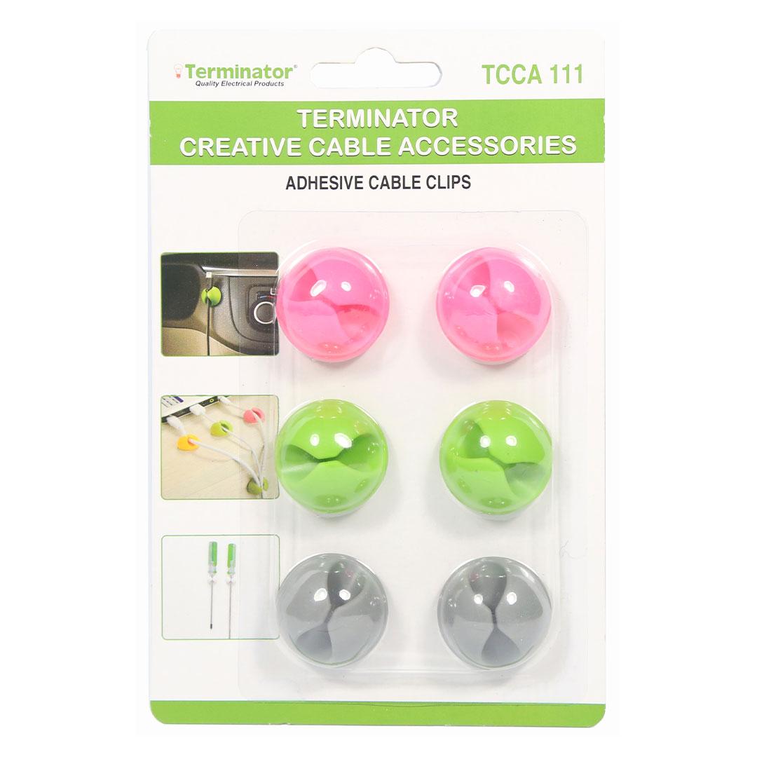 Cable Clips Adhesive 6 Pcs TCCA 111